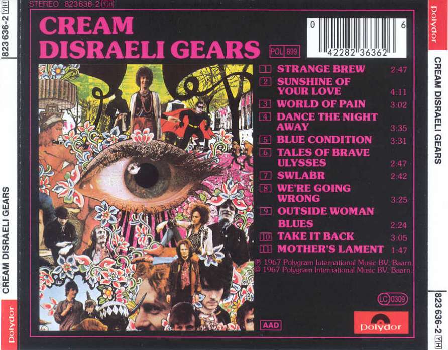 Cream  Disraeli gears back